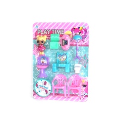 [JU8261] JUEGO DE CASA CON SILLA Y LAMPARA [4437]