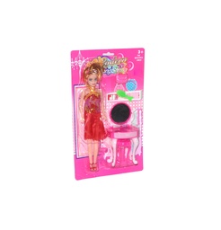 [JU9395] JUEGO DE MUÑECAS CON SET DE TOCADOR [YS899-18][C12]