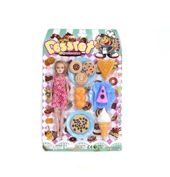 [JU9385] SET DE PLAYA CON ACCESORIOS GALLETAS Y HELADOS [60512-1]