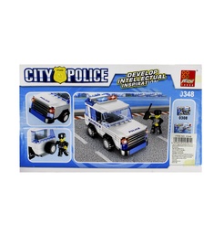 [JU4851] ARMATODO CARRO POLICIA DE 107 PCS PACAX 96 [0348]
