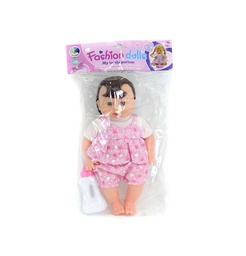 [JU8504] MUÑECA CON BIBERON EN BOLSA 12 PULGADAS 6 SONIDO CUERPO DE BOTELLA BEBIDA AGUA ORINA BEBÉ [YML-01362]