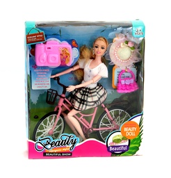 [JU7895] NIÑA CON BICICLETA DE 11.5 PULGADAS [LY618-A]