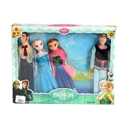 [JU8484] MUÑECA 11.5 PULGADAS PRINCESA DE HIELO PRINCIPE (4PCS) [YX036]