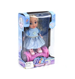 [JU8182] MUÑECA NIÑA EN PATINETA ELECTRICA [9409-8][C12]