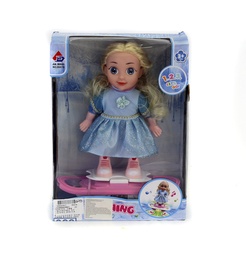 [JU8208] MUÑECA NIÑA CON PATINETA ELECTRICA [9501B][C2/12]