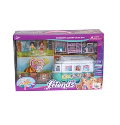 [JU9345] JUEGO DE JUGUETES DE AUTOBUS CON CAMA CUNA [7887D][C15]