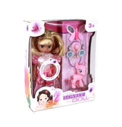 [JU8340] MUÑECA DE MÚSICA CON ACCESORIOS Y CABALLO PONY [LB186]