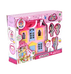 [JU8403] CONJUNTO DE VILLA CON 3 MUÑECOS [588-4]