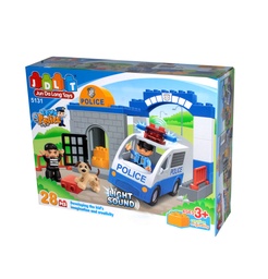 [JU8671] BLOQUES DE CONSTRUCCIÓN POLICIA CON PERRITO [5131]